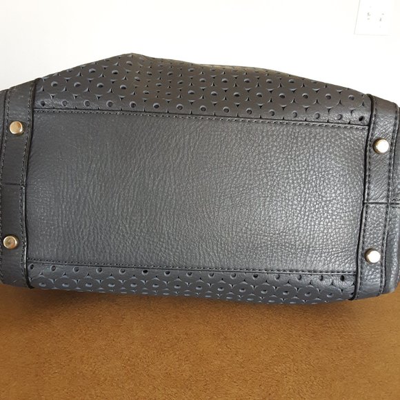 Kate Spade Dark Gray Satchel, EUC - Picture 4 of 11